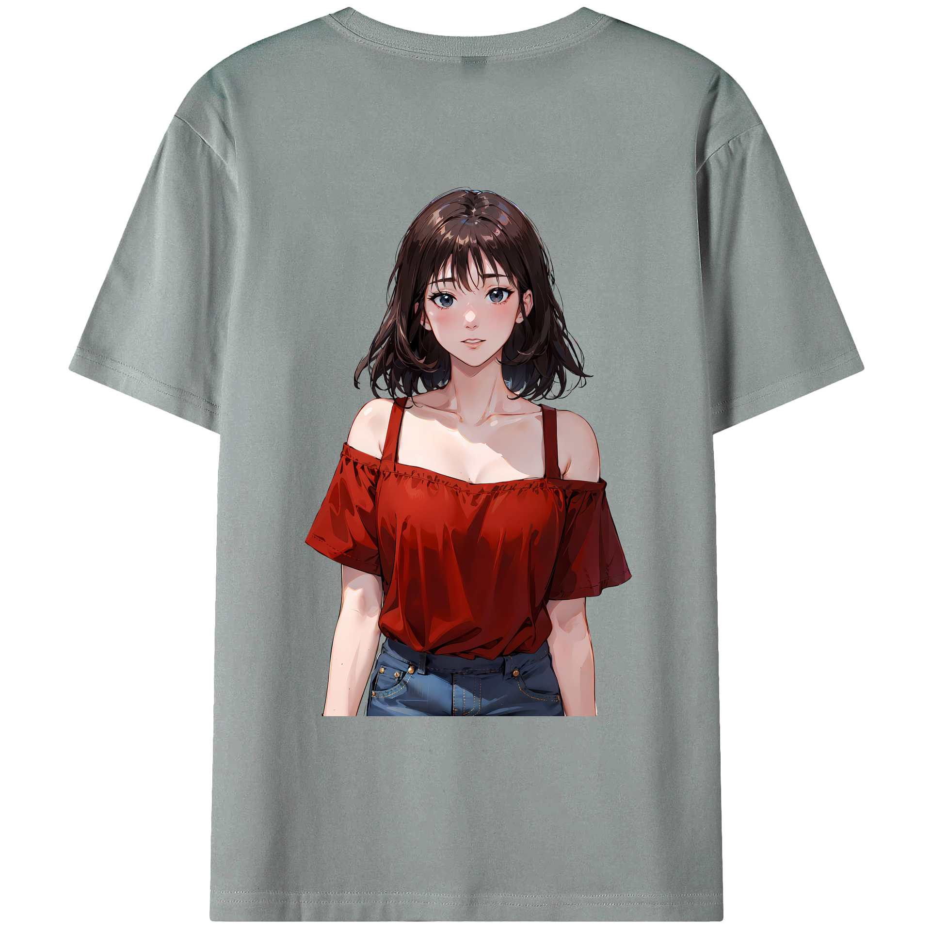 （画像用） SLAM DUNK／スラムダンク 綿100％ メンズ半袖Tシャツ（バックプリント） 通気性